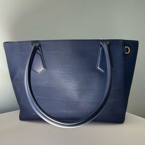 Dagne Dover Signature Tote in Navy